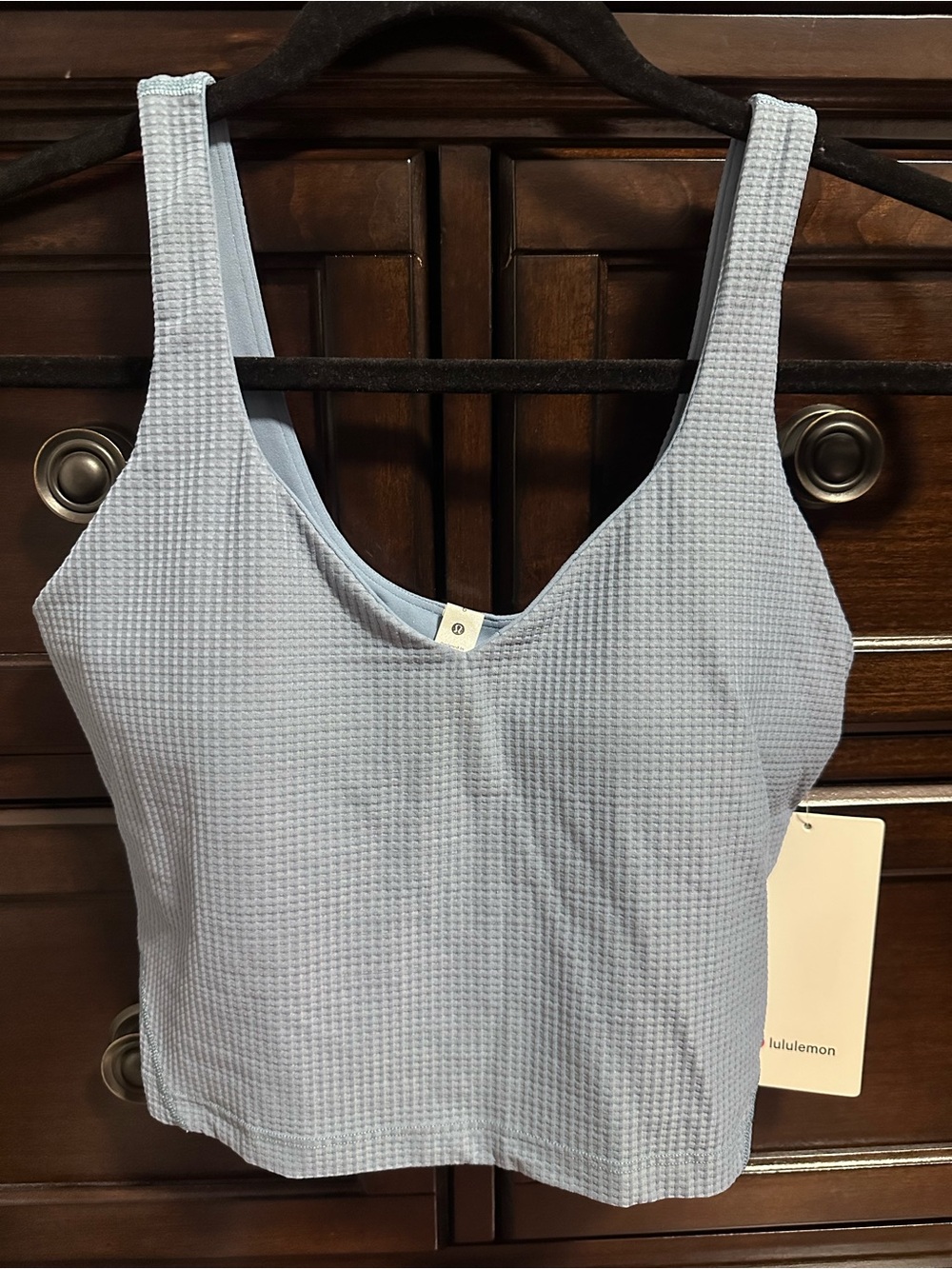 Lululemon Scoop Neck Yoga Tank *Grid Texture Size 6